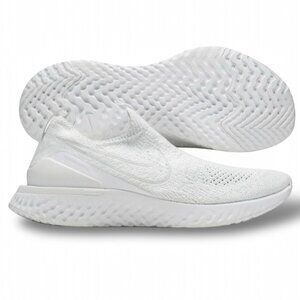Womens Nike Epic Phantom React FK Running Shoes Slip On White BV0415 100 NEW